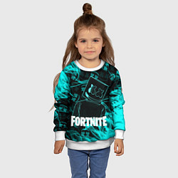 Свитшот детский Fortnite Marshmello, цвет: 3D-белый — фото 2