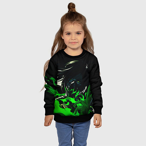 Детский свитшот VALORANT VIPER / 3D-Черный – фото 4