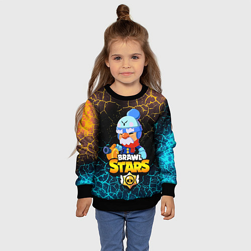 Детский свитшот BRAWL STARS GALE / 3D-Черный – фото 4