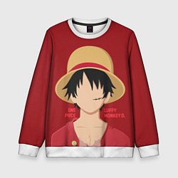 Свитшот детский Luffy, цвет: 3D-белый