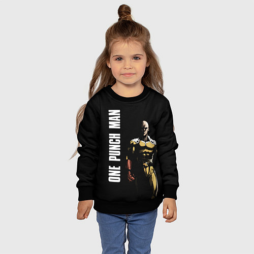 Детский свитшот One Punch Man / 3D-Черный – фото 4