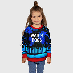Свитшот детский Watch Dogs, цвет: 3D-красный — фото 2