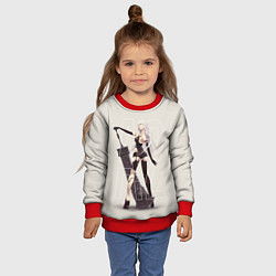Свитшот детский A2, цвет: 3D-красный — фото 2
