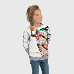 Свитшот детский МАЙКЛ ДЖОРДАН, цвет: 3D-меланж — фото 2