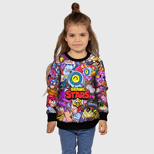 Детский свитшот BRAWL STARS NANI / 3D-Черный – фото 4