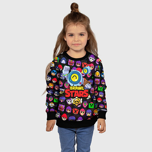 Детский свитшот BRAWL STARS NANI / 3D-Черный – фото 4