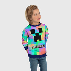 Свитшот детский Minecraft, цвет: 3D-синий — фото 2