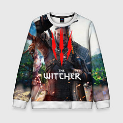 Свитшот детский The Witcher, цвет: 3D-белый