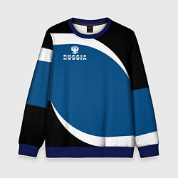 Свитшот детский Russia, цвет: 3D-синий