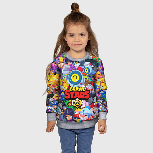 Детский свитшот BRAWL STARS NANI / 3D-Меланж – фото 4
