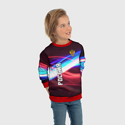 Свитшот детский RUSSIA SPORT, цвет: 3D-красный — фото 2