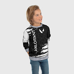 Свитшот детский VALORANT ВАЛОРАНТ, цвет: 3D-меланж — фото 2