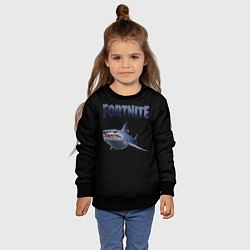 Свитшот детский Loot Shark Fortnite, цвет: 3D-черный — фото 2