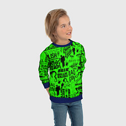Свитшот детский BILLIE EILISH БИЛЛИ АЙЛИШ, цвет: 3D-синий — фото 2