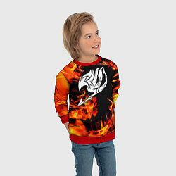 Свитшот детский FAIRY TAIL ХВОСТ ФЕИ, цвет: 3D-красный — фото 2