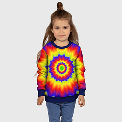 Свитшот детский Tie-Dye, цвет: 3D-синий — фото 2