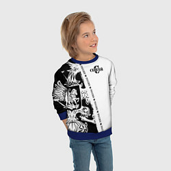 Свитшот детский Сергей, цвет: 3D-синий — фото 2