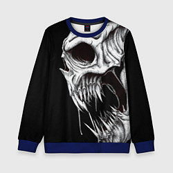 Свитшот детский Череп Z, цвет: 3D-синий
