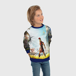 Свитшот детский AssassinS Creed Origins odyssey, цвет: 3D-синий — фото 2