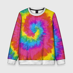 Свитшот детский ХИППИ, цвет: 3D-белый