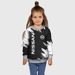 Свитшот детский NISSAN, цвет: 3D-меланж — фото 2