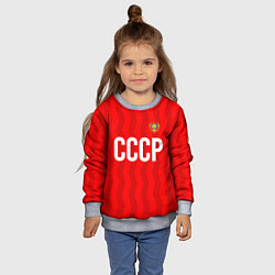 Свитшот детский Форма сборной СССР, цвет: 3D-меланж — фото 2