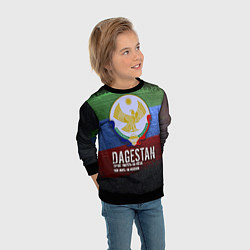 Свитшот детский Дагестан - Кавказ Сила, цвет: 3D-черный — фото 2