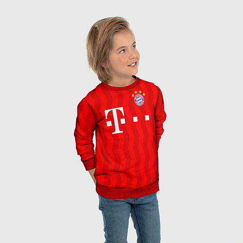 Детский свитшот FC Bayern Munchen / 3D-Красный – фото 3