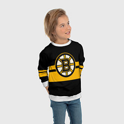 Свитшот детский BOSTON BRUINS NHL, цвет: 3D-белый — фото 2