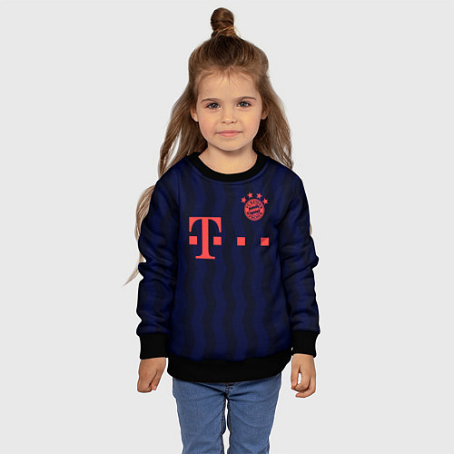 Детский свитшот FC Bayern Munchen / 3D-Черный – фото 4
