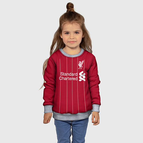 Детский свитшот Liverpool FC / 3D-Меланж – фото 4