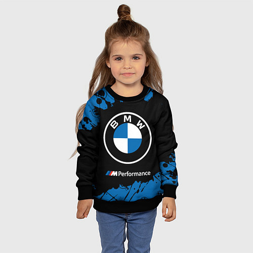 Детский свитшот BMW БМВ / 3D-Черный – фото 4
