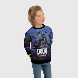 Свитшот детский Doom Eternal The Ancient Gods, цвет: 3D-черный — фото 2