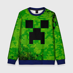 Свитшот детский MINECRAFT МАЙНКРАФТ, цвет: 3D-синий