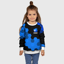 Свитшот детский СОНИК SONIC, цвет: 3D-белый — фото 2
