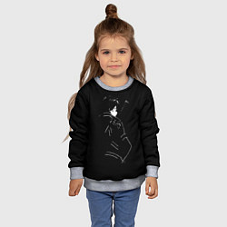 Свитшот детский Кирито, цвет: 3D-меланж — фото 2