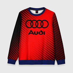 Свитшот детский AUDI АУДИ, цвет: 3D-синий