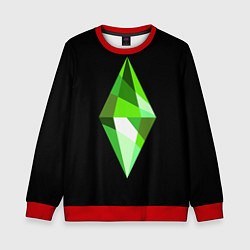 Свитшот детский The Sims Plumbob, цвет: 3D-красный