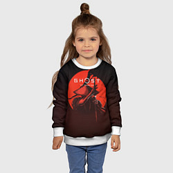 Свитшот детский Ghost of Tsushima, цвет: 3D-белый — фото 2