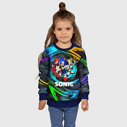 Свитшот детский SONIC TRIO, цвет: 3D-синий — фото 2