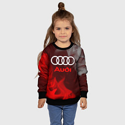 Свитшот детский AUDI АУДИ, цвет: 3D-черный — фото 2