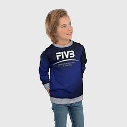 Свитшот детский FIVB Volleyball, цвет: 3D-меланж — фото 2
