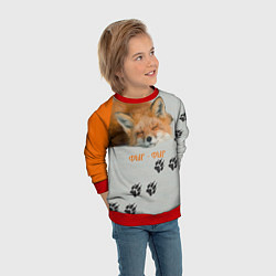 Свитшот детский Фыр-Фыр, цвет: 3D-красный — фото 2