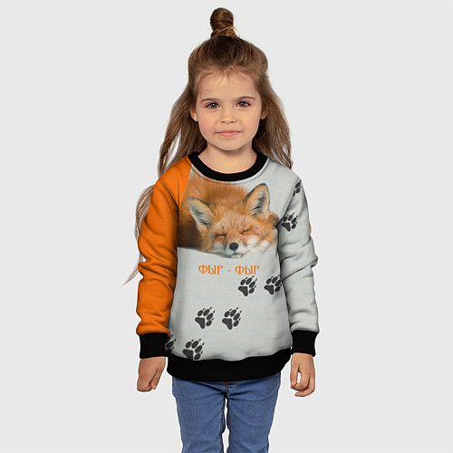 Детский свитшот Фыр-Фыр / 3D-Черный – фото 4