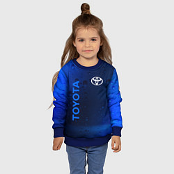 Свитшот детский TOYOTA ТОЙОТА, цвет: 3D-синий — фото 2