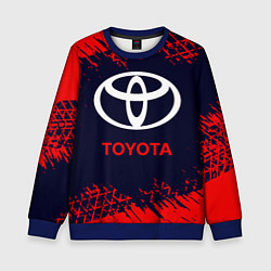 Свитшот детский TOYOTA ТОЙОТА, цвет: 3D-синий