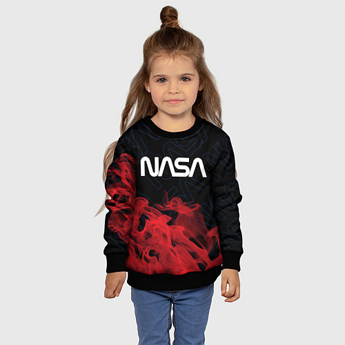 Детский свитшот NASA НАСА / 3D-Черный – фото 4