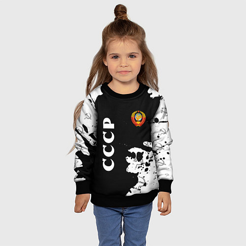 Детский свитшот СССР USSR / 3D-Черный – фото 4