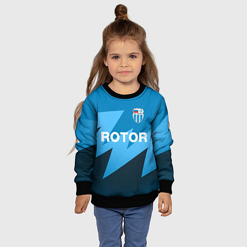 Детский свитшот РОТОР Волгоград / 3D-Черный – фото 4