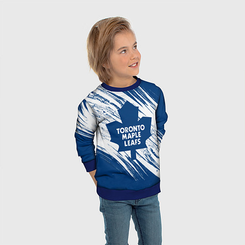 Детский свитшот Toronto Maple Leafs, / 3D-Синий – фото 3